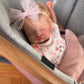 TFJS Lifelike Reborn Baby Dolls Cute Sleeping Girl 20 Inch Soft Vinyl Realistic Newborn Baby Doll Handmade Real Life Baby Dolls with Clothes