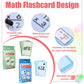 72 Pcs Math Flash Cards, Multiplication and Division Flash Cards for Studying, Math Manipulatives for Kindergarten Elementary Homeschool Classroom