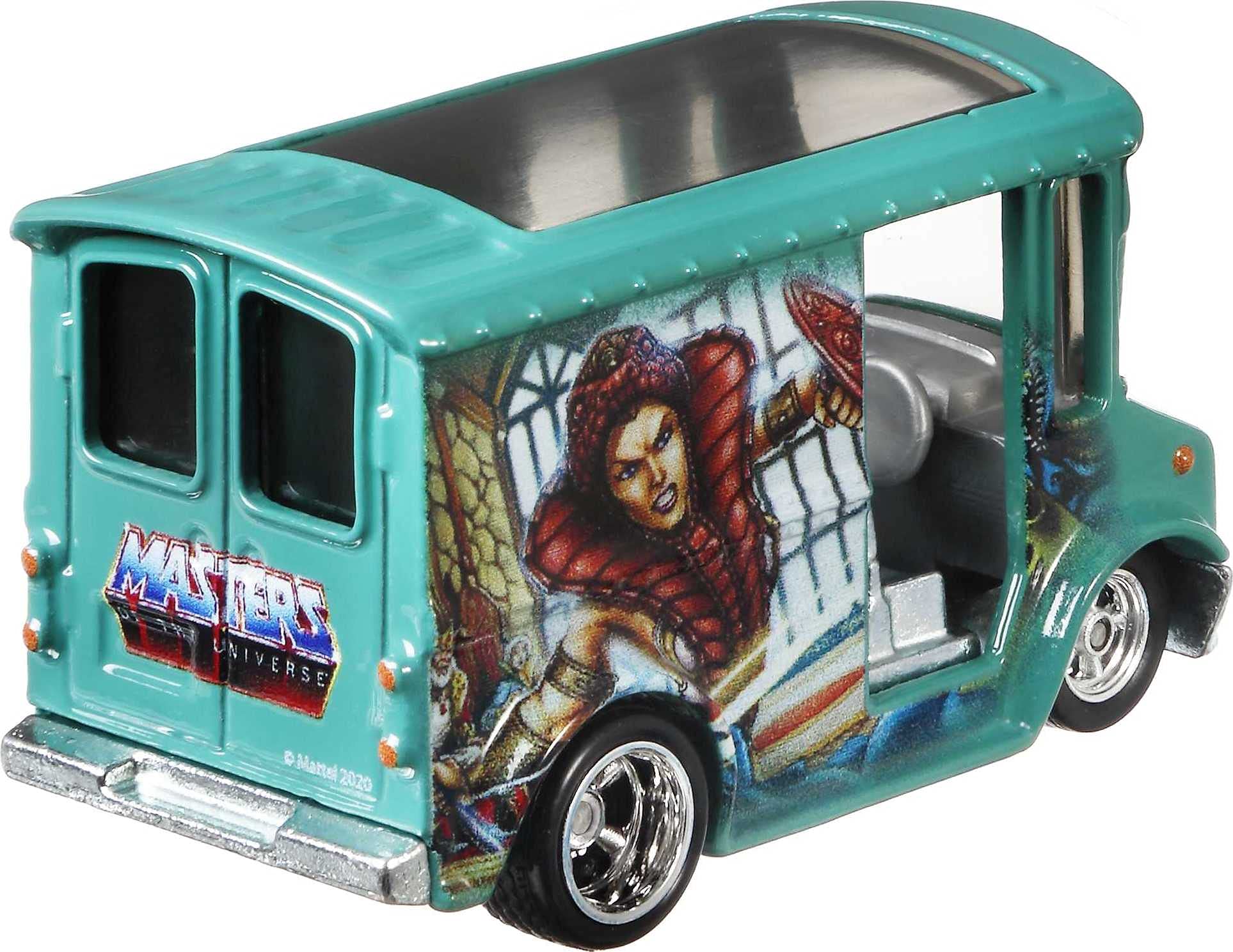 Hot Wheels Toy Car, 1:64 Scale Premium Die-Cast Bread Box Van, Metal/Metal Chassis & Body, Pop Culture Vehicle for Kids & Collectors