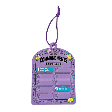 Fun Express Magic Color Scratch Ten Commandments Tablets - Bulk Set of 24 - Religious Crafts for Kids and Sunday School Activities - VBS Vacation