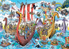 Cobble Hill Family Piece's 350 Puzzle - Viking Voyage - Sample Poster Included