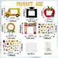 10 Pcs Kindergarten Graduation Picture Frame Crafts Kits Congrats Grad Photo Frame with Apple Bus Stickers DIY Photo Props for 2025 Graduation Party