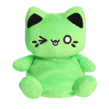 Aurora® Enchanting Tasty Peach® Meowchi Palm Pals™ Stuffed Animal - Bright & Colorful Design for Room Decor - Perfect for Adults, Kids, and Birthdays