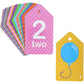 Laminated Number Flash Cards - Ring-Bound Alphabet & Number Set - Portable Toddler Flash Cards - Interactive Preschool Learning Activities