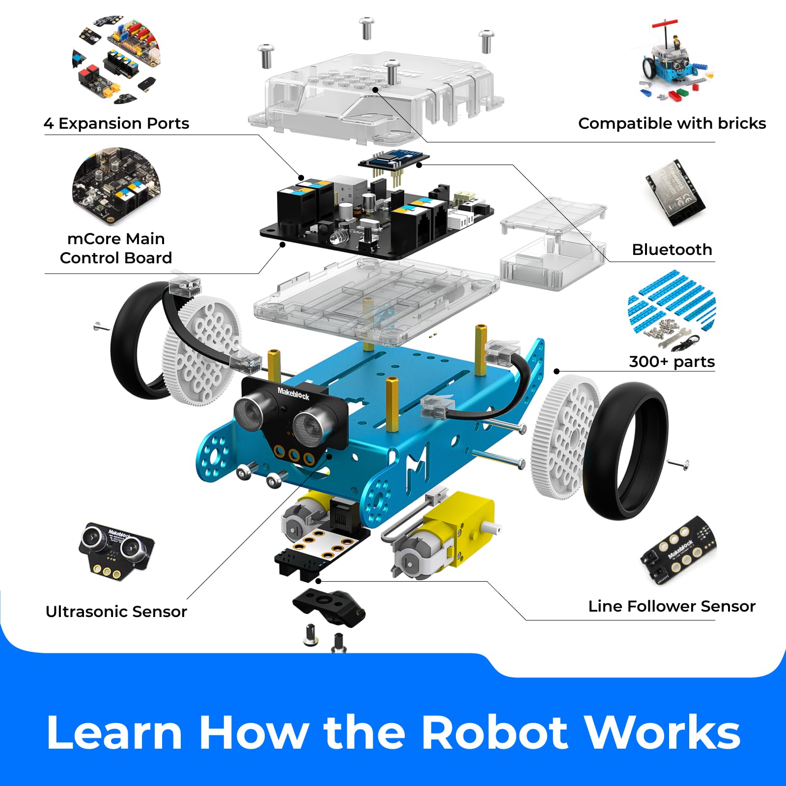 Makeblock mBot STEM Coding Toys Robotics for Kids Ages 8-12