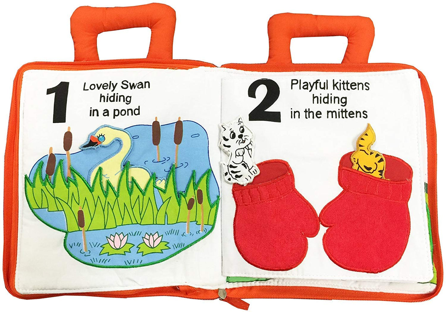 Pockets of Learning Personalized Count and Seek Child's First Counting Quiet Book Engaging Activity Busy Book for Toddlers and Children | Interactive