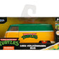 Jada Toys - Hollywood Rides TMNT 1961 VW Bus - Die-Cast Model Car - Opening Doors, Detailed Interior - 1:32 Scale Collectible - Age 8+, Green & Yellow