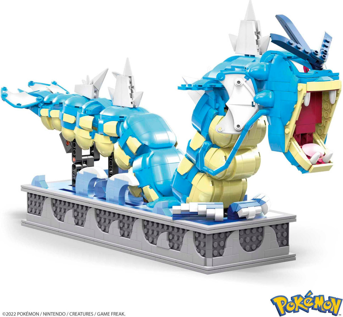 MEGA Pokémon Building Toys Set, Motion Gyarados with 2186 Pieces, Moving Mouth and Tail, for Kids or Adult Collectible