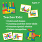 MindWare Imagination Patterns - Creative, Magnetic Play with Patterned Tangram Shapes - Includes 60 Magnetic Blocks, 60 Puzzle Cards, Dry Erase