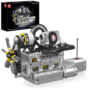 Mould King Rotary Engine Model Kit That Runs, 2177 Pieces Building Blocks Sets for Adults with Motor and Battery Box, Mechanical Science Education