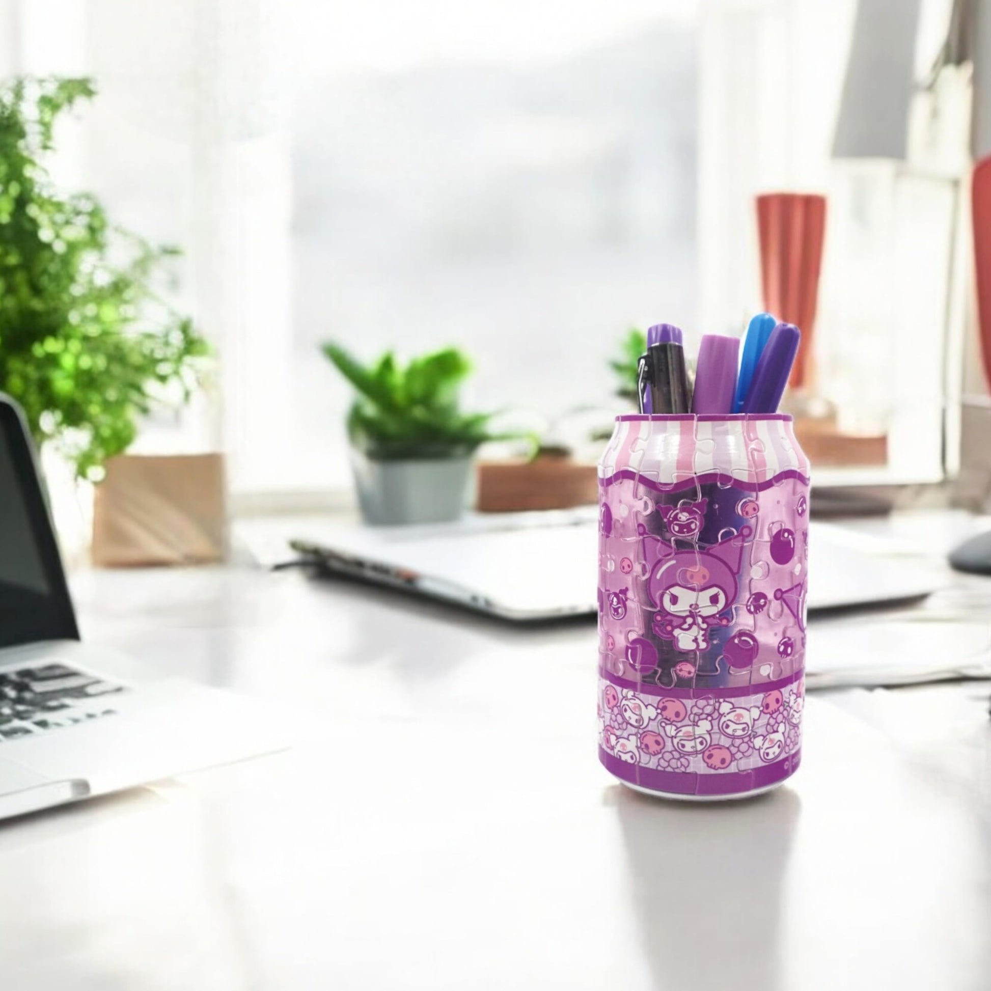 Hands Craft Hello Kitty Soda Can 3D Puzzle - Jigsaw Puzzle & Real-Sized Can Pencil Holder for Kids & Collectors - Official Sanrio DIY Kit - Kawaii