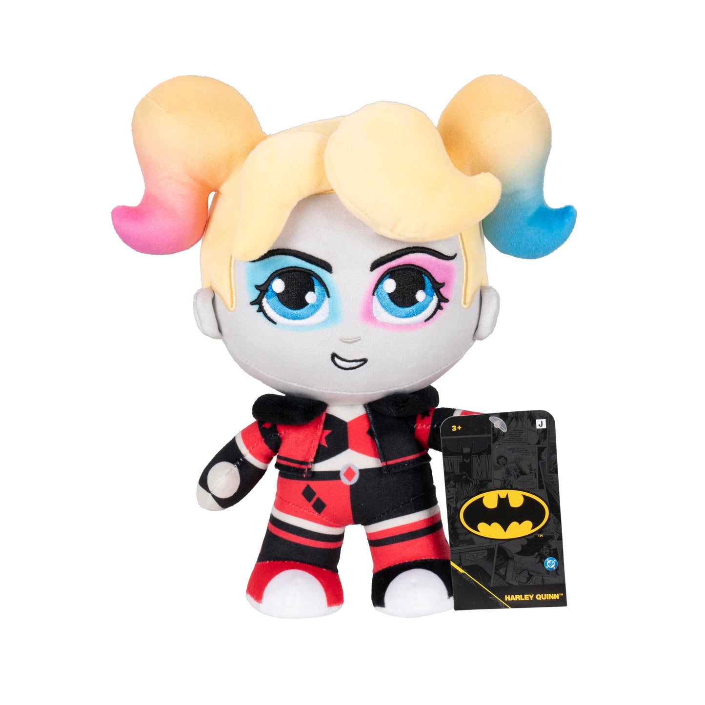 Jazwares DC Harley Quinn Plush - 8-Inch Stuffed Collectible Super-Villain Toy from Warner Bros. - Officially Licensed - Ages 3+