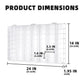Clear Display Case Wall Cabinet for Hot Small Toy Wheels 1/64 Scale Matchbox Toy Cars Collection Storage Display (56 Slots, 24" X 14")