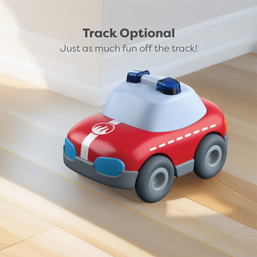 HABA Cars Service Vehicle Bundle - Set of 3 Cars (Fire Car, Ambulance & Taxi) for Ages 2+