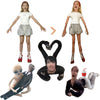 Kaftcust Custom Doll with Face Personalized-Funny Bendable Plush Figure with Internal Wire, Custom Ugly Pillow Style Poseable Doll, DIY Photo Stuffed
