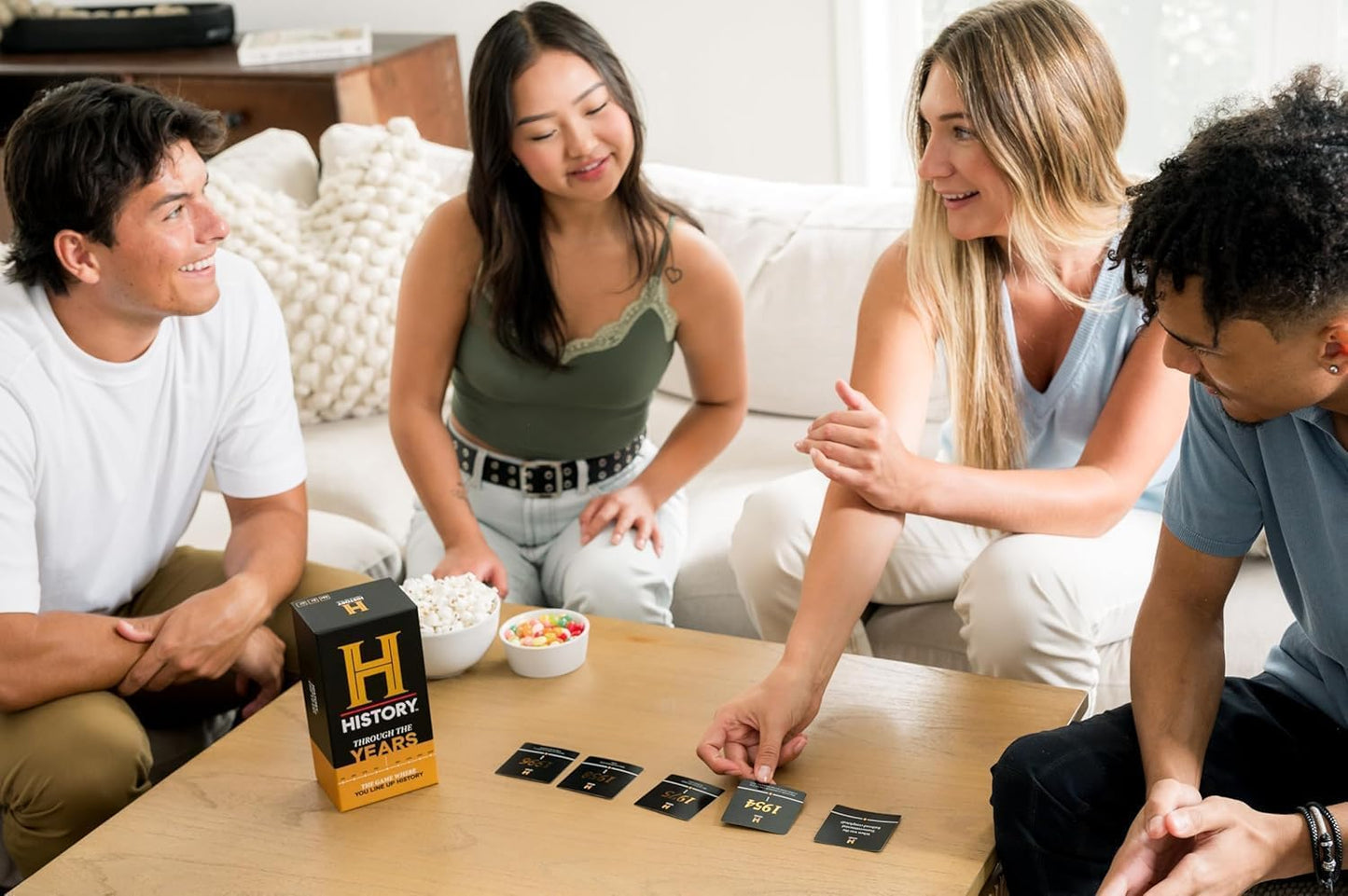 HISTORY Channel Through The Years - General Knowledge Super Trivia Chronology Timeline, Party Card Game for Adults, Family, Tweens & Teens in