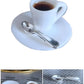 1:12 Scale Miniature Coffee Cup with Spoon - Dollhouse Scene Accessory for DIY Summer Table Setting, Desktop Display, Realistic Resin Mug Prop