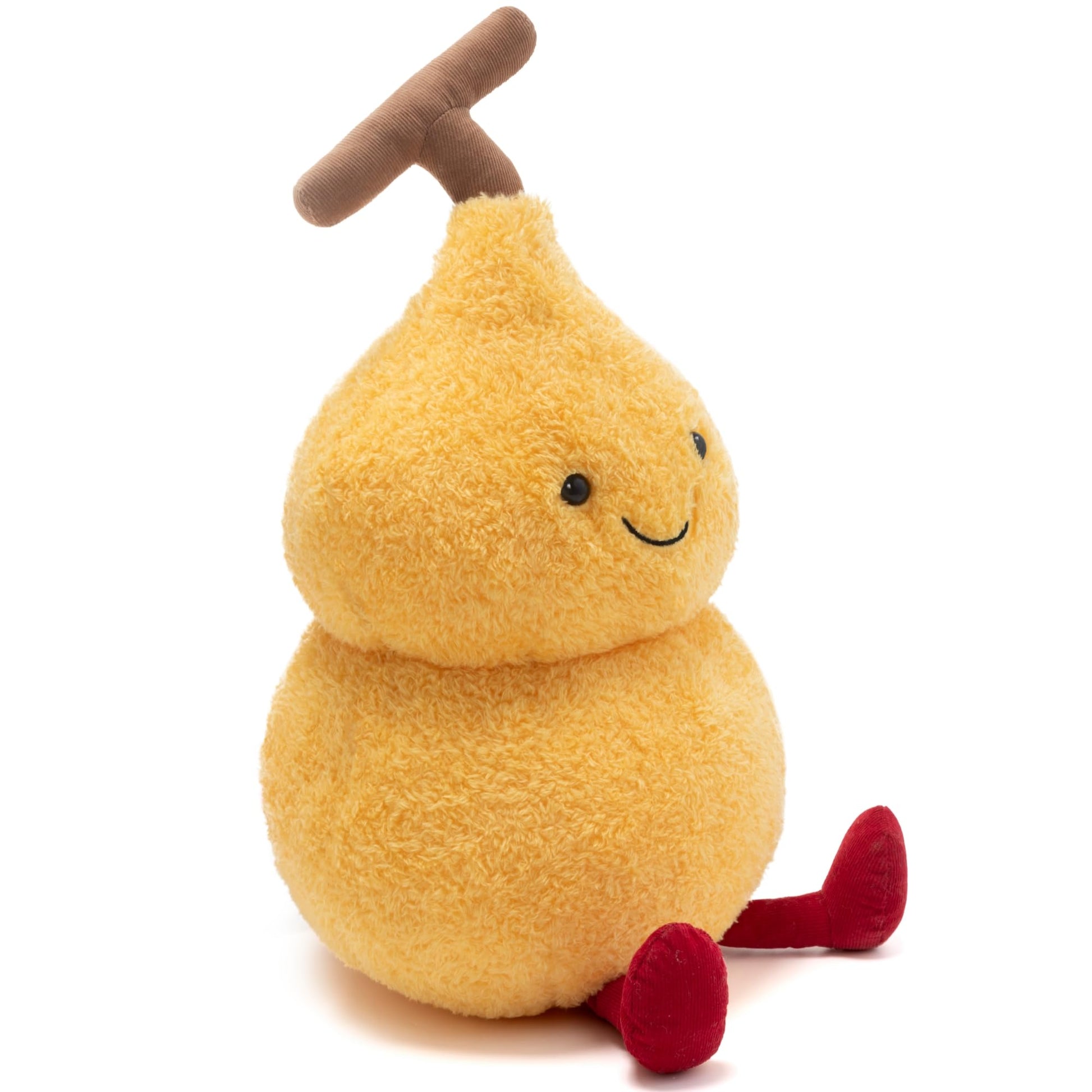 TLEYANKELE Cute Golden Gourd Plush Toy, Lucky Fortune Gourd Stuffed Animal, 14.9 inches, Soft Kawaii Calming Doll for Kids Adults, Decorative Pillow