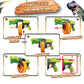 Toy Gun Toy Foam Blasters with 120 Foam Bullets, 40-Dart Rotating Drum, Foam Dart Gun Shooting Game for Indoor Outdoor Activity, Dinosaur Toys