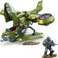 MEGA Halo Toy Vehicles Building Sets, UNSC Hornet Recon Aircraft with 2 Poseable, Collectable Micro Action Figures and Accessories