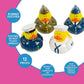 Fun Express Military Rubber Ducks Bulk 12 Pack - Army Party Favors for Kids Birthday & Classroom Prizes | Patriotic Rubber Duckies Set | Small Toys