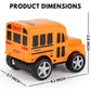 12 Pack in Box Chubby School Bus Model Toys - 4 inches Classic Long Nose Friction Powered 360 Rotation Vehicles - Ideal Gift, Party Favors for Kids (1