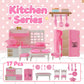 46 Pcs Dollhouse Furniture Set,Miniature Dollhouse Accessories 1:12 Doll Furniture with Cat,Dog,Kitchen, Dining Room,LivingRoom,Bedroom Mini Doll