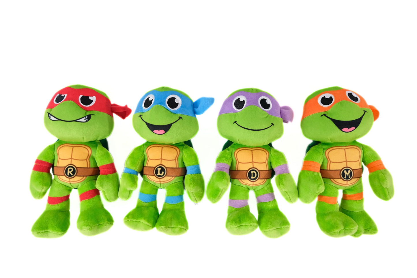 LEGEND TOYS Teenage Mutant Ninja Turtles 8" Basic Plush Stuffed Toy 4-Pack