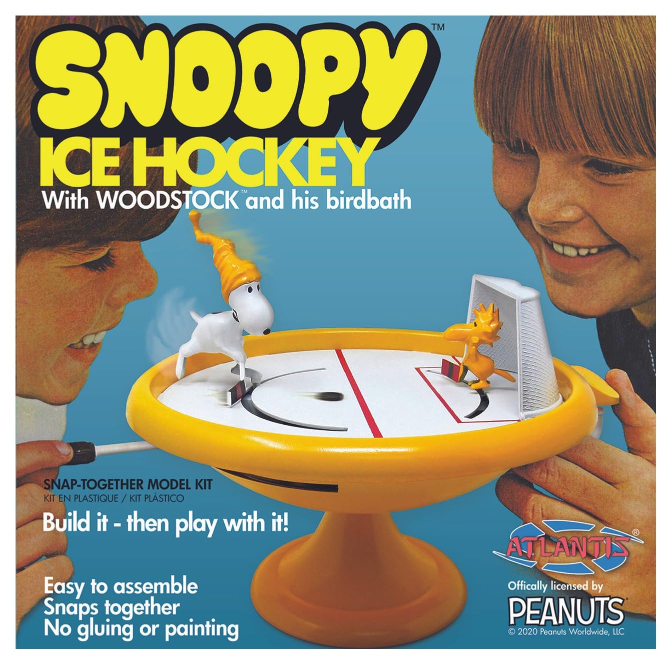 Atlantis Peanuts Snoopy and Woodstock Bird Bath Ice Hockey Game | for Ages 10 & Up | Made in The USA