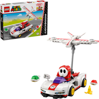 LEGO Super Mario Kart Shy Guy P-Wing Building Set - Nintendo Racing Vehicle Toy with Shy Guy Figure, Collectible Play & Display Model, Gift for Gamers