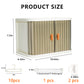 KBBYT Foldable Doll Wardrobe Compatible with Labubu Clothes, Doll Clothes Closet with 10 Clothing Rack & 1 Rod, Furniture Accessories for Storing