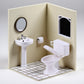 1:12 Scale White Plastic Miniature Toilet Model - Realistic Dollhouse Bathroom Accessories for DIY Mini House Decor, Mini Toilet Furniture