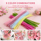 600 PCS Pipe Cleaners Craft, 6 Colors Pipe Cleaner Bulk Flower Kit, Chenille Stems Bulk with Floral Wires, Gardening Tape, Stamen, Wrapping Paper