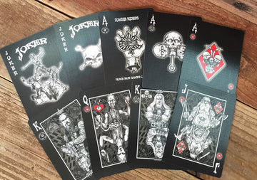 Zombie Riders Black Playing Cards