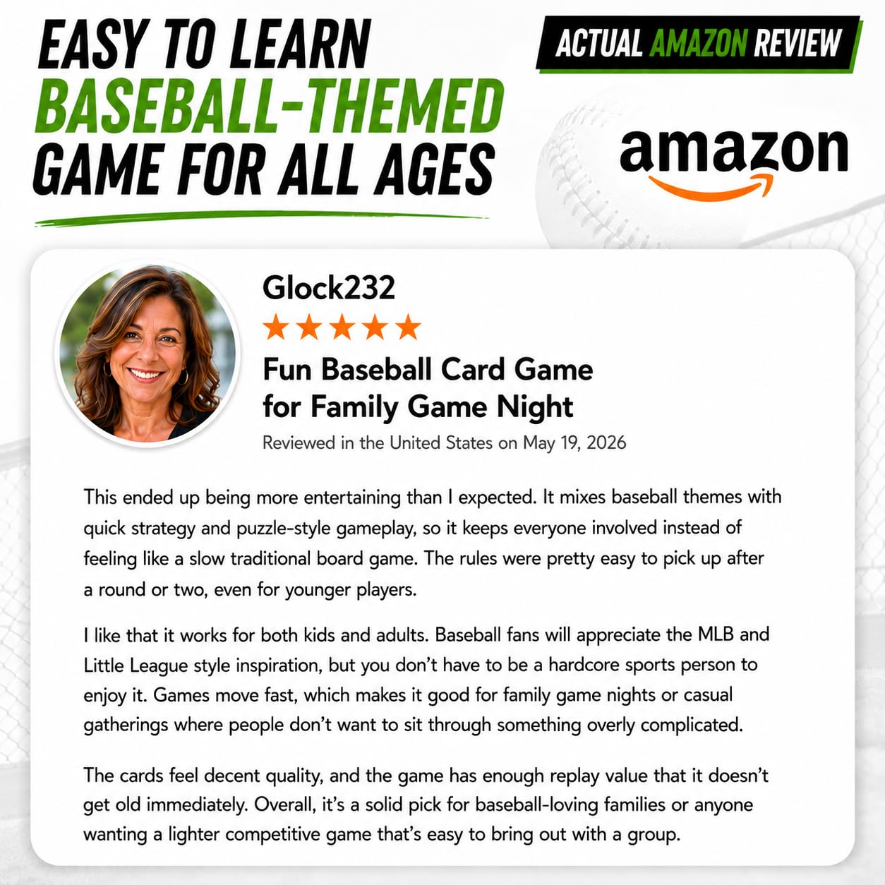 BASEBALL DUEL! Card Game - Fast-Paced Puzzle & Strategy Baseball Game for Kids, Teens & Adults | 2-4 Players or Team Play | Ages 7+ | Little League