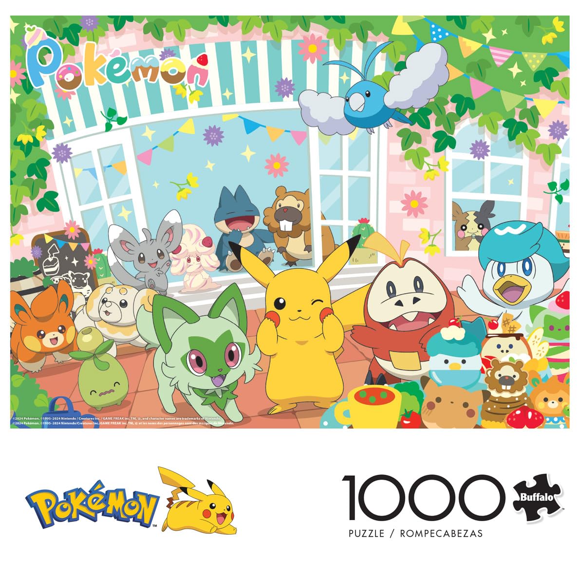Buffalo Games - Pokemon - Happy Cafe - 1000 Piece Jigsaw Puzzle for Adults -Challenging Puzzle Perfect for Game Nights - Finished Size is 26.75 x