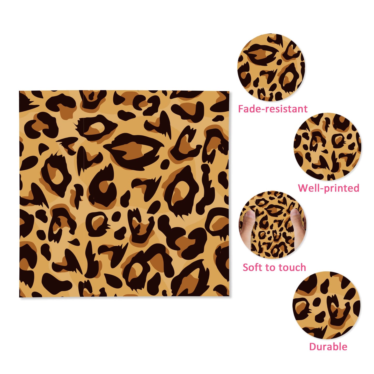 40pcs Animal Leopard Print Party Napkins Disposable Jungle Animal Print Tableware Dinner Napkin for Safari Leopard Themed Birthday Baby Shower Party