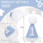 AOQURE Boy/Girl 1st Birthday Hat - Baby First Birthday Party Decorations,One Party Hat For Boys/Girls,Simple Birthday Hat Photo Props,One Cake Smash