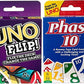 Unos Phase 10 And Uno Flip Two Pack