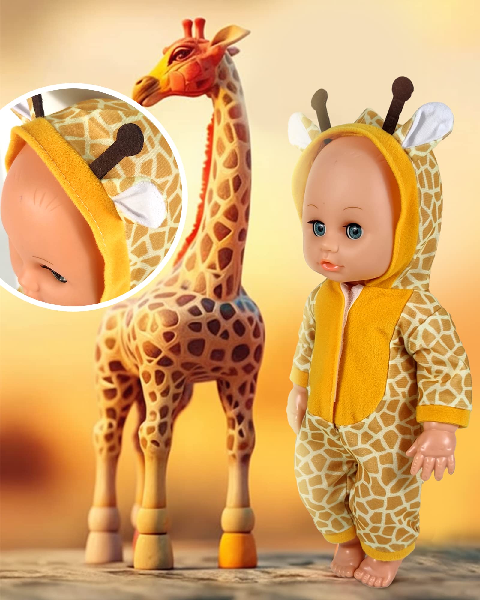 Doll Clothes,12 inch Baby Doll Clothes[6 Sets Animal Styling ] Valentine's Gift for 10/ 11 /12 inch Baby Girl&Boy Dolls