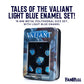 FanRoll Tales of The Valiant Metal Dice Set, Silver with Light Blue Enamel, Set of 7