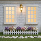 iLAND 1/12 Scale Accessories of Dollhouse Windows 2pcs White Solid Wood DIY Dollhouse Building Supplies Complete Classic Miniature Windows Kit