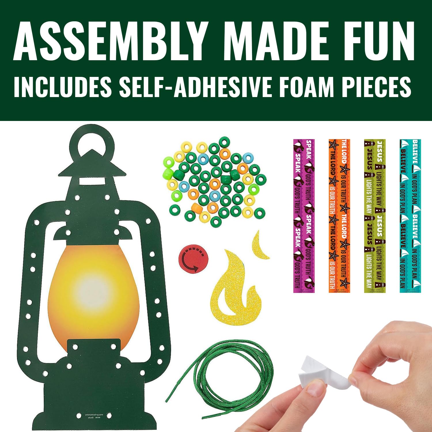 Fun Express Camp Lantern Lacing Sign Craft Kit - Makes 12, Vacation Bible School 2024