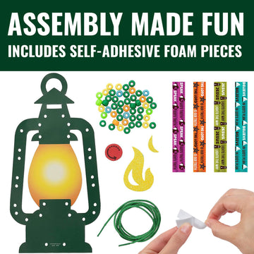 Fun Express Camp Lantern Lacing Sign Craft Kit - Makes 12, Vacation Bible School 2024