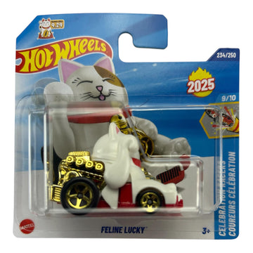 Hot Wheels Feline Lucky, Celebration Racers 9/10 [White] 234/250