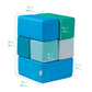 ECR4Kids SoftZone Toddler Foam Building Blocks, Beginner Playset, Contemporary, 7-Piece