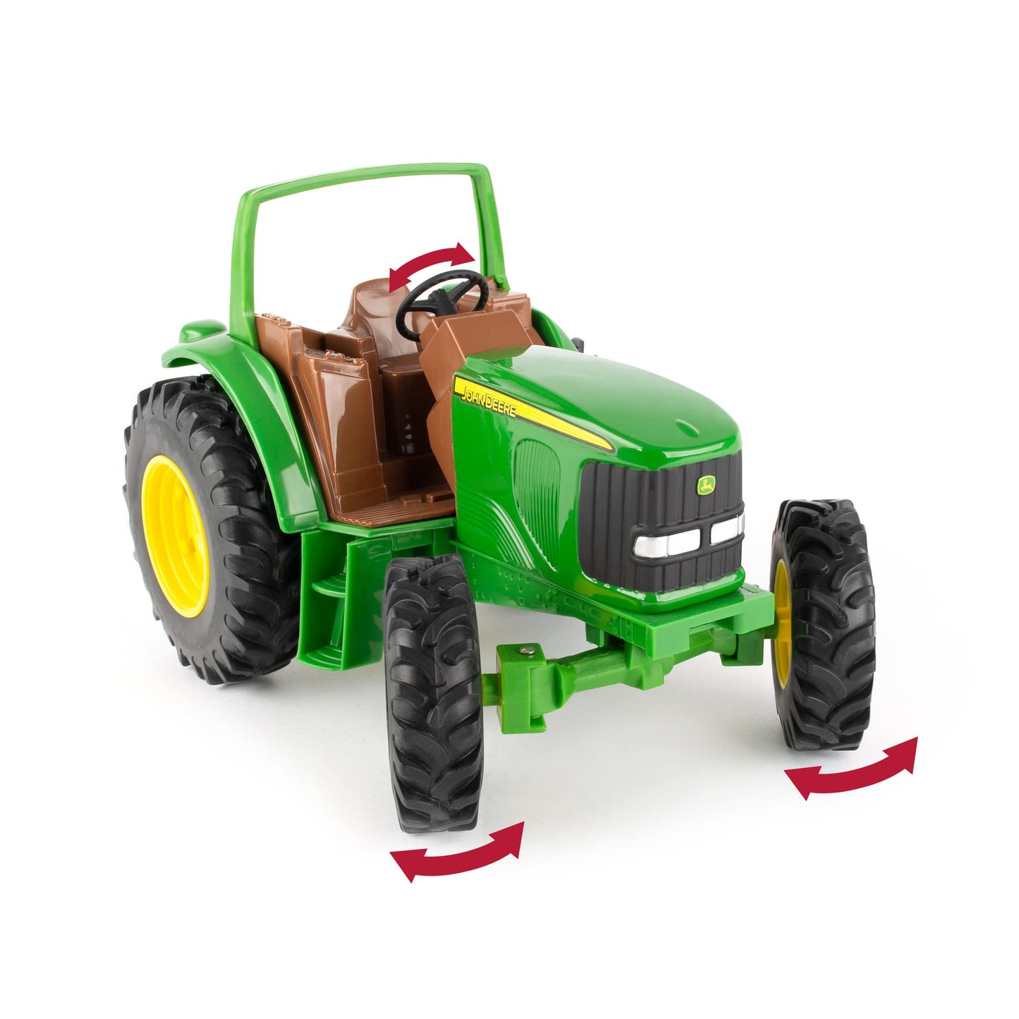 TOMY John Deere Sandbox Tough Tractor Toy - 1:16 Scale -11 Inches - Sandbox Toys - Outdoor Toys for Kids 3 Years and Up