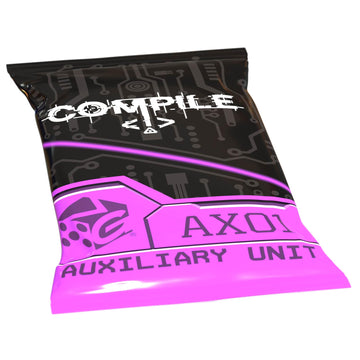 Synapses Games: Compile: Aux 1 - Expansion, Auxiliary Unit, Area Control Strategy Card Game, 3 New Protocols, Play As AI, Ages 14+, 2 Players