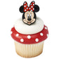 DecoPac Disney's Mickey Mouse and Minnie Mouse Rings, 24 Classic Disney Cupcake Decorations, Cake Toppers For Birthday, Parties, Celebrations - 24