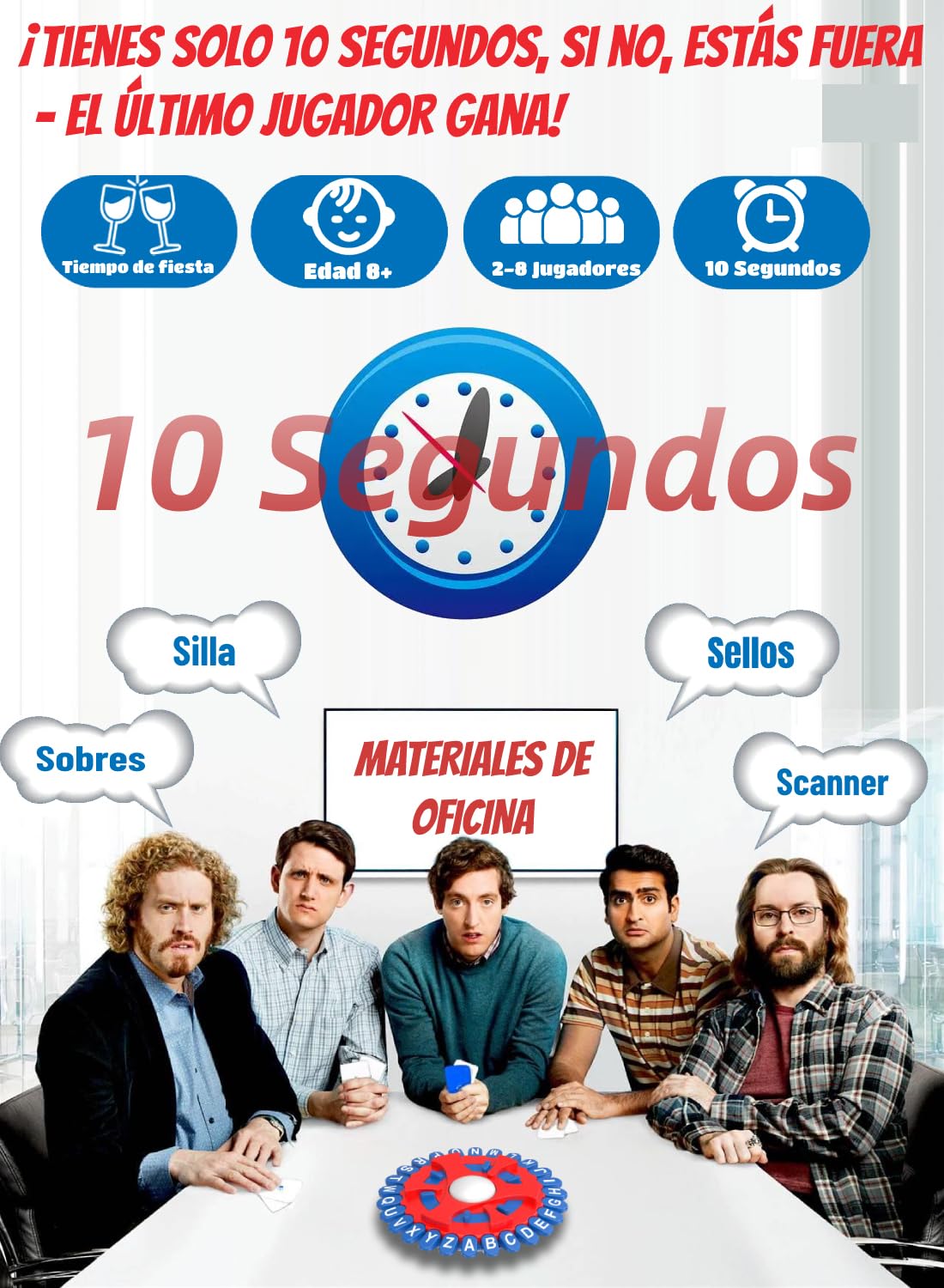 Aodomis 26 Teclas Basta Juego De Mesa, Juegos De Mesa En EspañOl, Spanish Games, Quick Thinking Letter Pressing Word Game, A Great Board Game